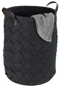 Coș pentru rufe Wenko Trovo, negru, 75 l