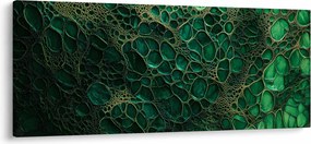 Tablou - Imagine microscopică verde (120x50 cm)