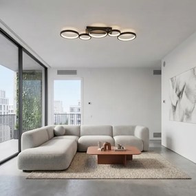 BRILAGI - Plafonieră LED reglabilă RINGO LED/34W/230V negru + telecomandă