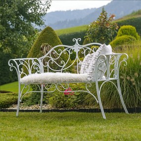 BAN604 - Banca gradina Metalica, terasa, balcon, spatiu verde - Neagra, Alba, Maro sau Verde