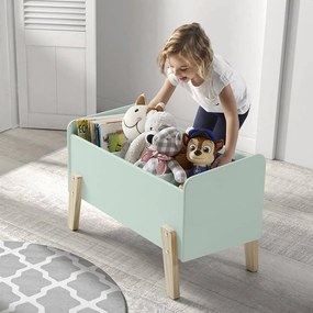 442721 Vipack Cutie de jucării pentru copii „Kiddy”, verde mentă, lemn