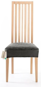 Restilo Husă elastică pentru scaun Sento gri închis, 40 x 40 + 5 cm
