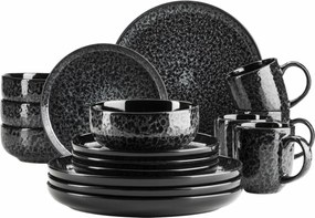 Mäser Set de veselă 16 piese FILIPPA – negru