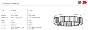 Plafoniera LED SPARK TOP 40 DIMM CH
