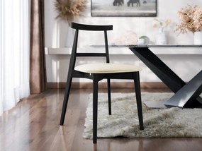 Scaun sufragerie KD 71 (Negru + crem) . 1103490