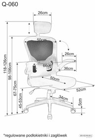 Scaun de birou Q-060 negru
