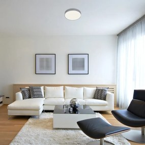 Plafoniera LED design slim Tesia argintiu 36W