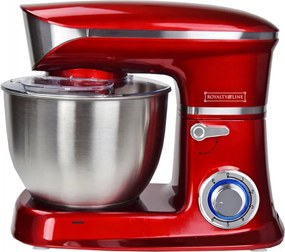 Second hand: Mixer planetar Royalty Line RL-PKM1900.7, 1900W, Cupa inox 6.5 L, 6 viteze + Pulse, Accesorii, Rosu