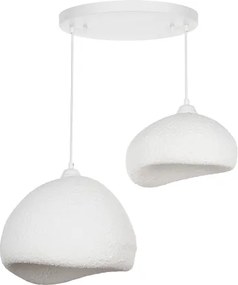 Brilagi - Lustră suspendată WABI SABI, 2x E27, max. 40 W, 230 V, Ø 70 cm, alb