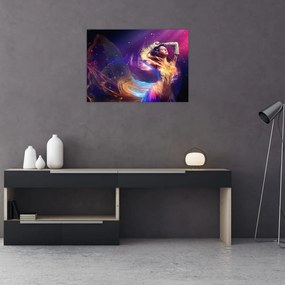 Tablou pe sticlă - Femei mistice (70x50 cm)