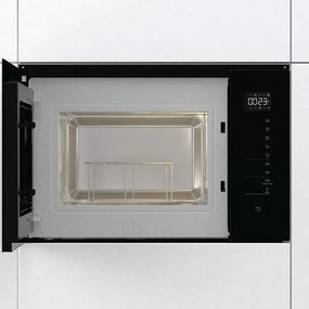 Cuptor cu microunde încorporat Gorenje BMI251SG3BG, 25 l, 1200 W, 5 niveluri, 15 programe, Grătar, Dezghețare, AquaClean, Negru