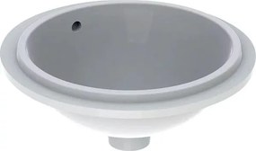 Lavoar sub blat Geberit Variform 39 cm fara orificiu baterie cu orificiu preaplin