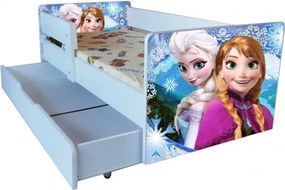 Pat copii  junior 2-9 ani Frozen ,saltea si husa de protectie cadou