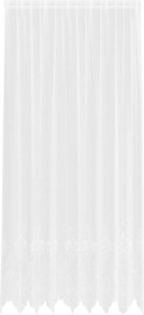 vidaXL Cortină din Dantelă cu perdele Floral Alb 260x200cm Poliester