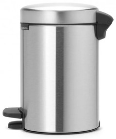 Cos de gunoi cu pedala Brabantia NewIcon 648998, 3 L, Inchidere usoara, Baza antiderapanta, Argintiu Mat