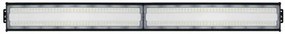 Lampa industriala liniara LED Optonica, 200W, 4000K, IP65, IK08, aluminiu, neagra