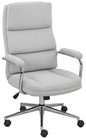 HOMCOM Scaun de birou, scaun de birou ergonomic cu înălțime reglabilă, funcție de meșterire, 62 x 73 x 105-113 cm, gris | Aosom Romania