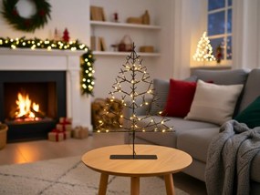 Brad de Craciun LED JINGLOO 33 cm, negru