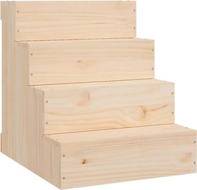 vidaXL Scară pentru animale de companie, 40x49x47 cm, lemn masiv pin