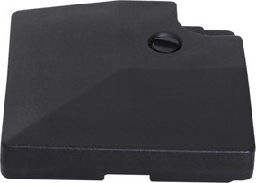 Outsunny Set 4 Baza Incrucisata pentru Umbrela de Gradina de Umplut cu Apa si Nisip,Negru, 51x51x12cm