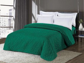 Cuvertura de pat verde cu model STONE Dimensiuni: 200 x 220 cm