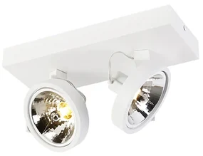 Spotlight de design alb reglabil cu 2 lumini - Go