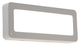 Lampă de perete exterioară modernă dreptunghiulară gri inclusiv LED - Prim