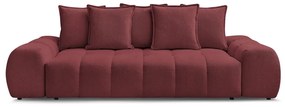 Canapea burgundy cu tapițerie din chenille 278 cm Everest – Bobochic Paris