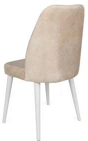 Set de scaune de sufragerie Alfa Beige and White, 2 buc.