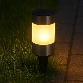 Lampă solară LED Hardyng, diam. 6 cm, în. 24 cm,albă caldă