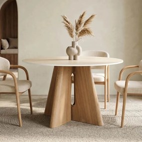 Masa rotunda cu blat ceramic ORGANIKO 120cm