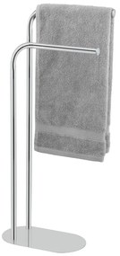 Suport pentru prosoape argintiu lucios din oțel inoxidabil Levante – Wenko