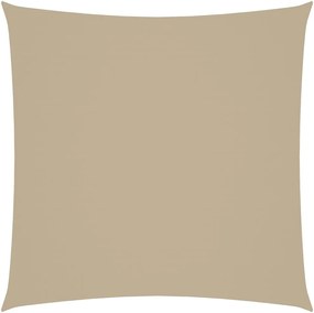 vidaXL Pânză parasolar, bej, 6x6 m, țesătură oxford, pătrat