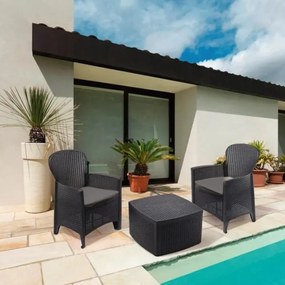 I.P.A.E-Progarden Set de grădină TREE, 3 piese, antracit