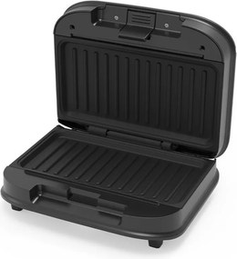 Sandwich maker Oliver Voltz OV51442Q, 700 W, Grill, Placi antiaderente, Deschidere la 105°, Negru