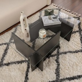 Măsuță de conferință Vetrino Wood Black