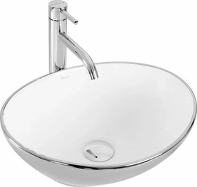 Lavoar alb/argintiu pe blat Rea Sofia 41 cm