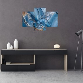 Tablou - Marmură albastră fragmentată (90x60 cm)