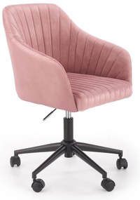 Scaun de birou Catifea Roz, MARIBO VELVET