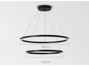 Immax NEO 07158-B80-60 - Lampă LED dimabilă FINO LED/93W/230V Tuya negru + DO