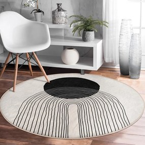 Covor crem lavabil rotund ø 120 cm Comfort – Mila Home