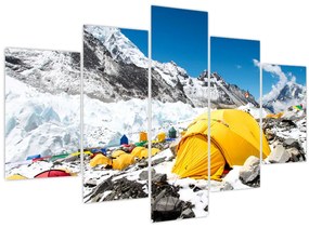 Tablou - Camping la munte (150x105 cm)