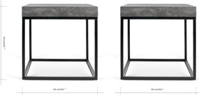 Măsuță auxiliară TemaHome Petra, mică