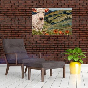 Tablou - Imitație de motiv tricotat (90x60 cm)