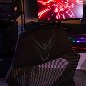 JAKS Scaun de gaming BING negru