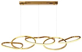 Lustră LED cu cablu ANNELI LED/45W/230V 125 cm, aurie