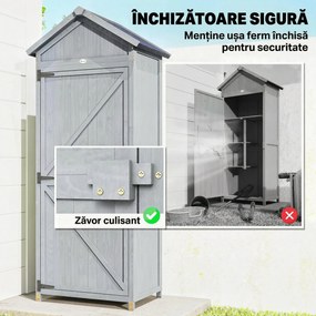 Outsunny căsuță dulap depozitare unelte exterior | Aosom Romania