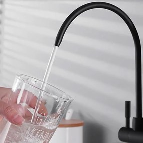 Baterie de bucatarie Rea Eco Fresh negru mat