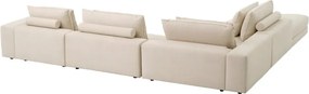 Canapea modulara design LUX Lounge Club, Nuoro beige