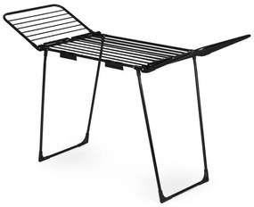 Uscător de rufe - 25 m suprafață de uscare, 4 aripi pliante, negru